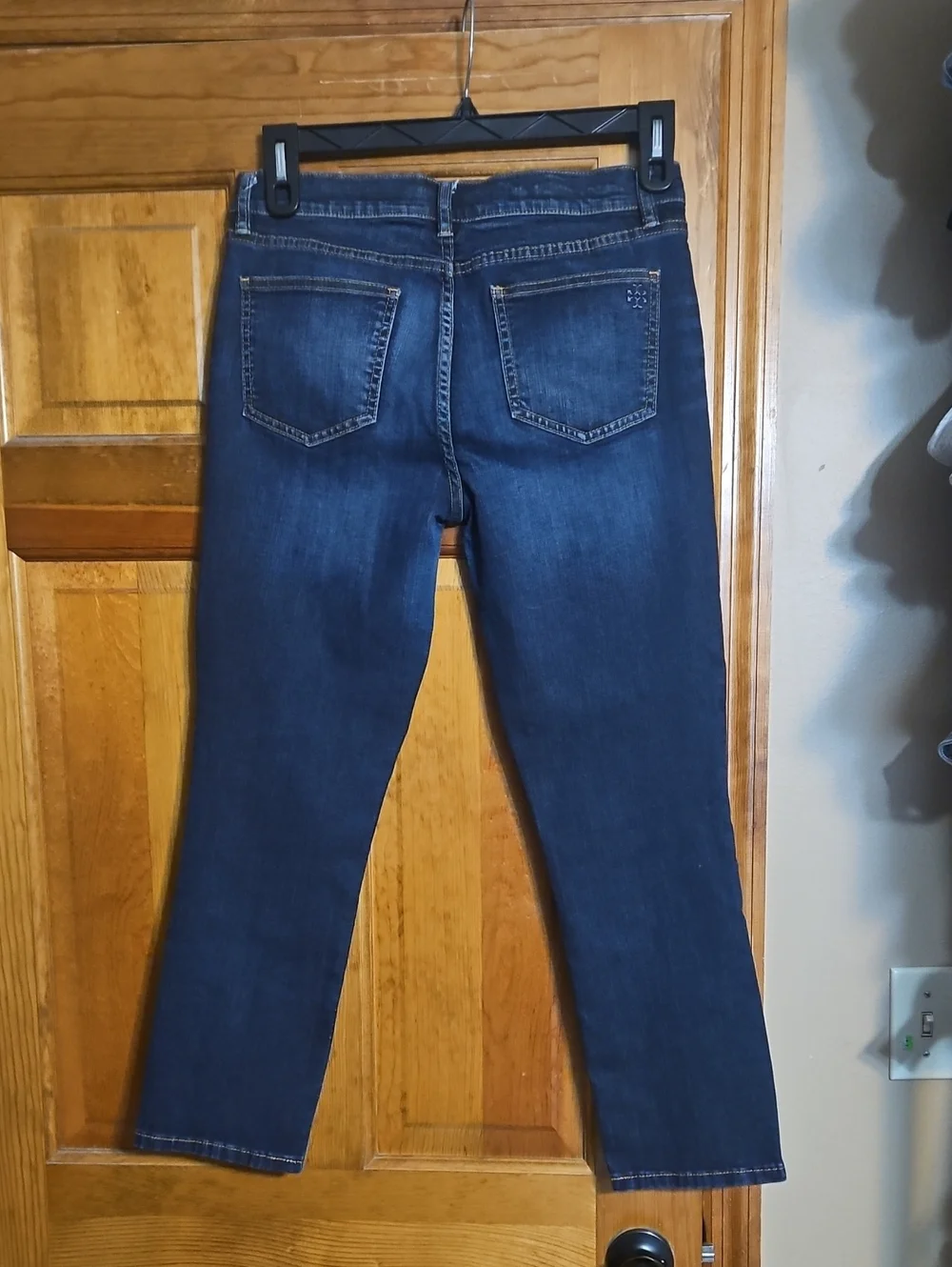 Tory Burch Straight-Leg Mid-Rise Ankle Jeans